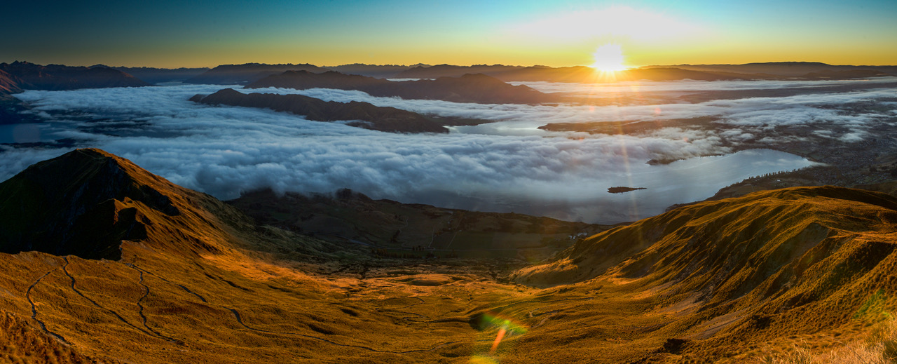 Roys Peak, Nový Zéland, jižní ostrov