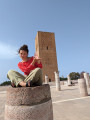 Foto s Hassanovou věží v Rabatu