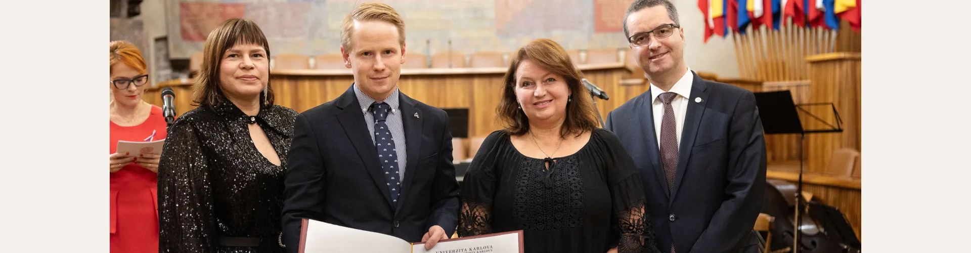 Dr. Vojtěch Novák Receives an Award for the Robotics Olympics